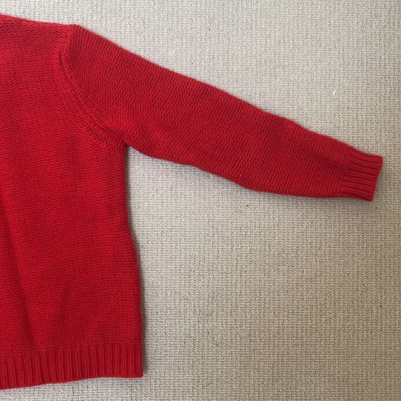 Sandro red wool sweater, size small. Made in Italy. - Picture 8 of 11